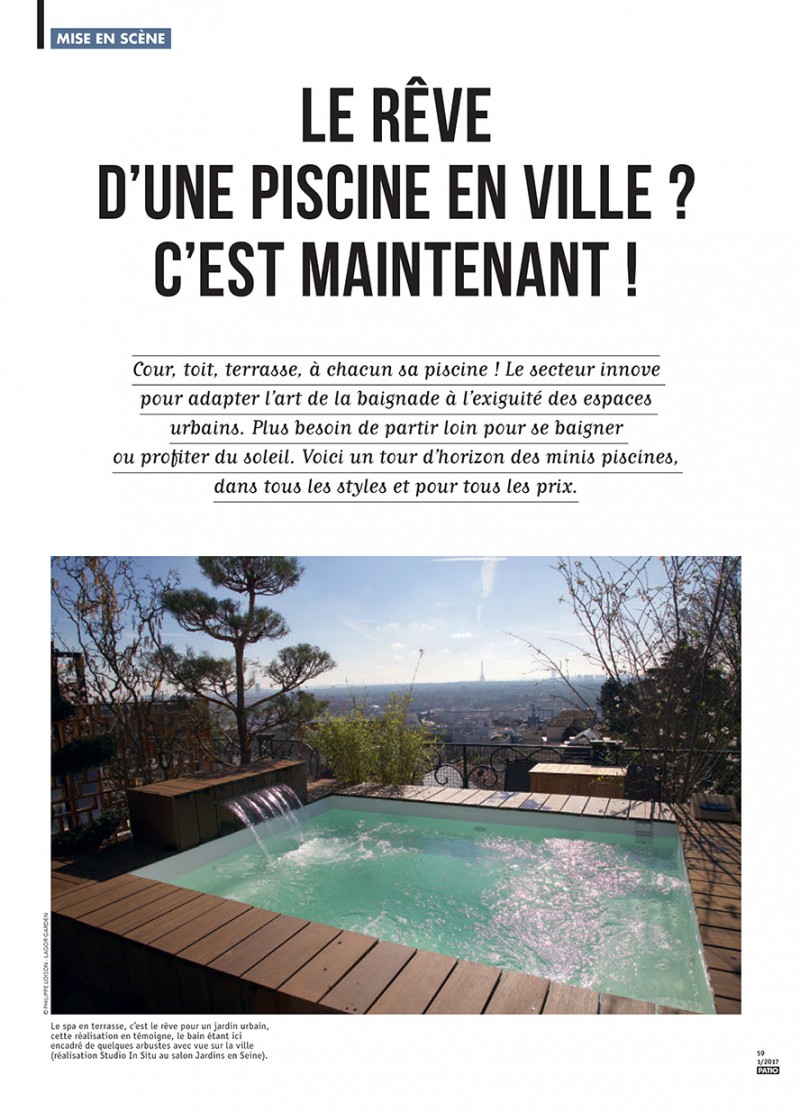 / Une piscine en ville ? C’est maintenant ! : patio ville